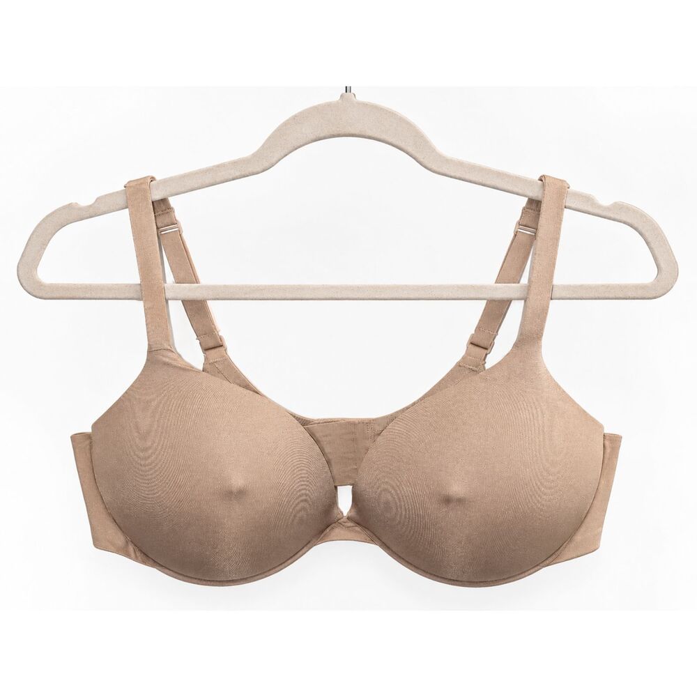SKIMS 36C Nude Underwire T-Shirt Bra Smooth Molded Cups